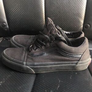 Vans Old Skool Skateboard Low-Top Sneakers Black/Black M 6 W 4.5